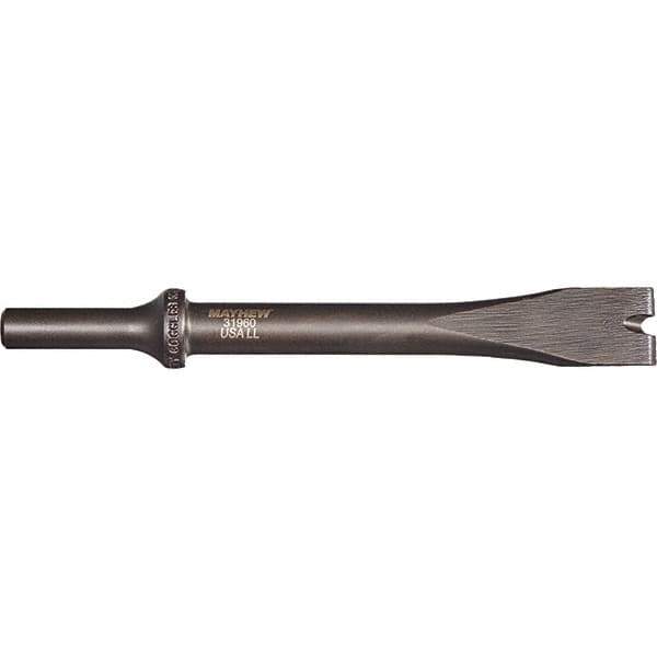 Mayhew - 1/2" Head Width, 6-1/4" OAL, Slotting Tool Chisel - Round Drive, Round Shank, Steel - Exact Industrial Supply