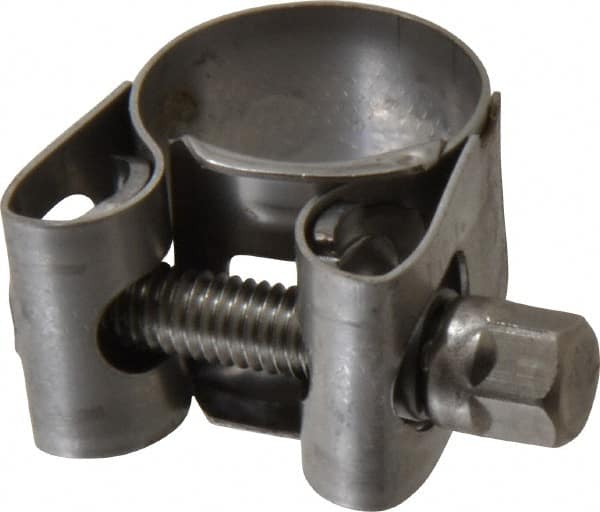 Mikalor - 13/16" Hose, 0.71" Wide x 0.04" Thick, T-Bolt Hose Clamp - Exact Industrial Supply