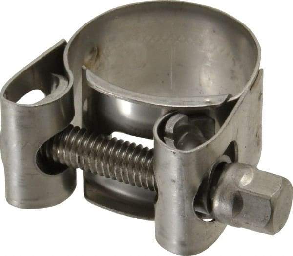 Mikalor - 15/16" Hose, 0.71" Wide x 0.04" Thick, T-Bolt Hose Clamp - 0.91 to 0.98" Diam, Stainless Steel - Exact Industrial Supply