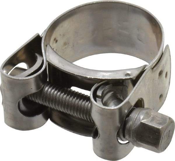 Mikalor - 1-3/16" Hose, 0.78" Wide x 0.04" Thick, T-Bolt Hose Clamp - 1.14 to 1.22" Diam, Stainless Steel - Exact Industrial Supply