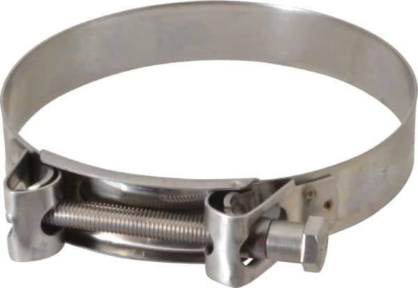 Mikalor - 5-3/4" Hose, 1.1" Wide x 0.051" Thick, T-Bolt Hose Clamp - 5.51 to 5.91" Diam, Stainless Steel - Exact Industrial Supply