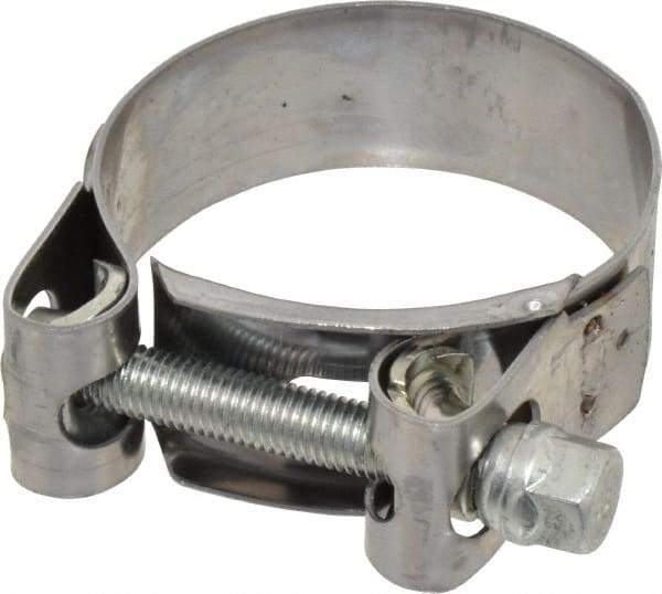 Mikalor - 2" Hose, 0.78" Wide x 0.04" Thick, T-Bolt Hose Clamp - 1.85 to 2" Diam, Stainless Steel Band, Housing & Zinc Plated Screw - Exact Industrial Supply
