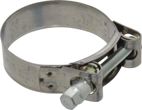 Mikalor - 2-13/32" Hose, 0.78" Wide x 0.04" Thick, T-Bolt Hose Clamp - 2.32 to 2.48" Diam, Stainless Steel Band, Housing & Zinc Plated Screw - Exact Industrial Supply