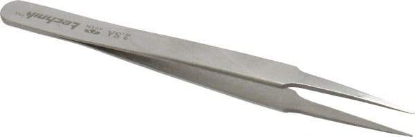 Aven - 4-3/4" OAL 2-SA Precision Tweezers - Stainless Steel, 2-SA Pattern - Exact Industrial Supply