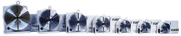 Yuasa - 1 Spindle, 100 Max RPM, 5.12" Table Diam, 0.4 hp, Horizontal & Vertical CNC Rotary Indexing Table - 30 kg (66 Lb) Max Horiz Load, 104.9mm Centerline Height - Exact Industrial Supply