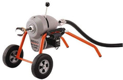 Ridgid - Electric Battery Drain Cleaning Machine - For 3" to 8" Pipe, 200' Cable, 710 Max RPM - Exact Industrial Supply