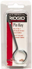 Ridgid - Drain Cleaning Machine Coupling Pin - For Use with Models K39, K50, K375 & K3800 - Exact Industrial Supply