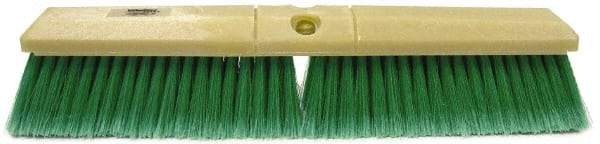 Weiler - 18" General Purpose Synthetic Push Broom - 3" Bristle Length, Foam Block, Threaded Handle Connection, Handle Sold Separately - Exact Industrial Supply