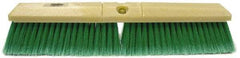 Weiler - 18" General Purpose Synthetic Push Broom - 3" Bristle Length, Foam Block, Threaded Handle Connection, Handle Sold Separately - Exact Industrial Supply