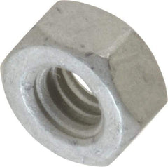 Armor Coat - 1/4-20 UNC Steel Right Hand Hex Nut - 7/16" Across Flats, 7/32" High, Armor Coat Finish - Exact Industrial Supply