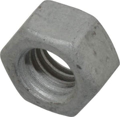 Armor Coat - 3/8-16 UNC Steel Right Hand Hex Nut - 9/16" Across Flats, 21/64" High, Armor Coat Finish - Exact Industrial Supply