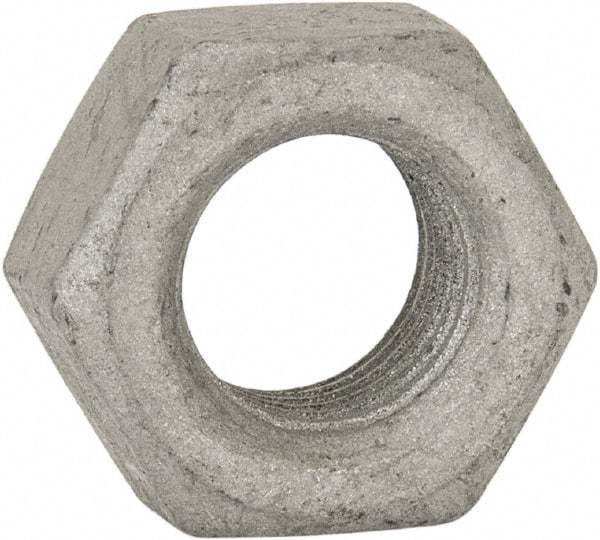 Armor Coat - 7/16-20 UNF Steel Right Hand Hex Nut - 11/16" Across Flats, 3/8" High, Armor Coat Finish - Exact Industrial Supply