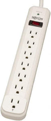 Tripp-Lite - 7 Outlets, 120 VAC15 Amps, 25' Cord, Power Outlet Strip - Floor, Keyhole Mount, 5-15 NEMA Configuration, 11.69" Strip - Exact Industrial Supply