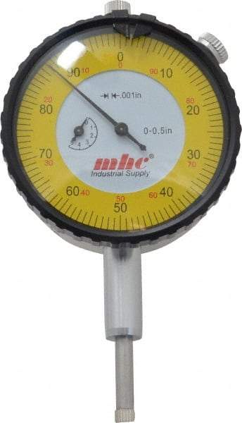 Value Collection - 1/2" Range, 0-100 Dial Reading, 0.001" Graduation Dial Drop Indicator - 2-9/32" Dial, Revolution Counter - Exact Industrial Supply