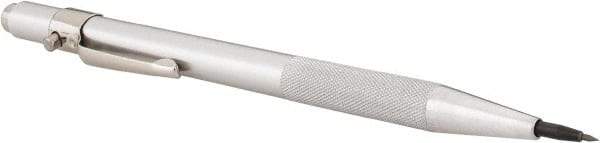 Made in USA - 6-1/4" OAL Retractable Pocket Scriber - Carbide Point - Exact Industrial Supply