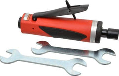 Sioux Tools - 1/4" Collet, Straight Handle, Straight Air Die Grinder - 25,000 RPM, Front Exhaust, 29.67 CFM, 1 hp, 6.21 bar, 1/4 NPT - Exact Industrial Supply