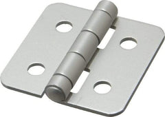 80/20 Inc. - 2" Long x 2" Wide x 0.078" Thick, Aluminum Door Hinge - Aluminum - Exact Industrial Supply