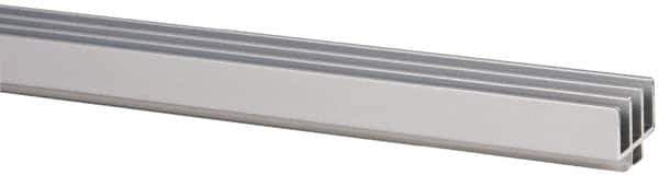 80/20 Inc. - 1 Panel, 0 to 48" Wide Door, Clear Anodized Aluminum Door Slide Track - 0.275" Door Thickness - Exact Industrial Supply