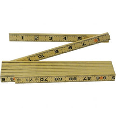 Wiha - Folding Rules Overall Length (Feet): 6.00 Graduation (Inch): 1/16 - Exact Industrial Supply