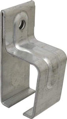 National Mfg. - 300 Lb Capacity, Galvanized, Single Box Rail Bracket - 2" Long, 4-1/2" High, 2-1/4" Wide - Exact Industrial Supply