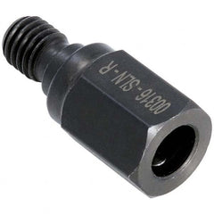 Techniks - Drill Adapters Shank Type: Threaded Shank Type: Straight Shank w/ Flat Adapter - Exact Industrial Supply
