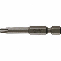 Wiha - T30 Power Bit - 1/4" Drive, 2" OAL - Exact Industrial Supply
