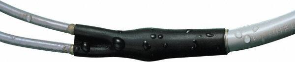 3M - 6" Long, 3:1, Polyolefin Heat Shrink Electrical Tubing - Black - Exact Industrial Supply