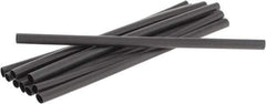3M - 6" Long, 2:1, Polyolefin Heat Shrink Electrical Tubing - Black - Exact Industrial Supply