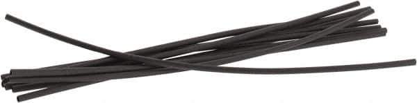 3M - 6" Long, 2:1, Polyolefin Heat Shrink Electrical Tubing - Black - Exact Industrial Supply