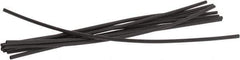 3M - 6" Long, 2:1, Polyolefin Heat Shrink Electrical Tubing - Black - Exact Industrial Supply