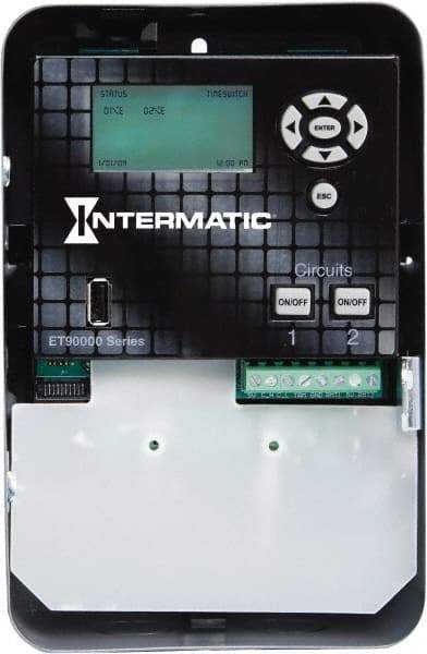 Intermatic - 365 Day Astronomical Indoor Digital Electronic Timer Switch - 4,000 On/Off, 120 to 277 VAC, 50/60 Hz, - Exact Industrial Supply