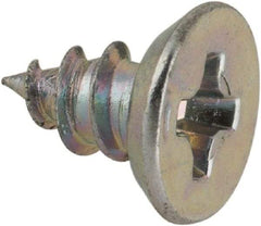 Value Collection - #6 Flat Head Phillips Sheet Metal Screw - Steel, 1/4" OAL, AISI 1016, ASME B18.6.3, ASME B18.6.4 & SAE J933, Grade 1016-1024 - Exact Industrial Supply