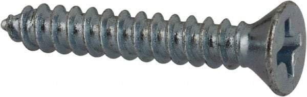 Value Collection - #6 Flat Head Phillips Sheet Metal Screw - Steel, 7/8" OAL, AISI 1016, ASME B18.6.3, ASME B18.6.4 & SAE J933, Grade 1016-1024 - Exact Industrial Supply