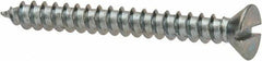 Value Collection - #6 Flat Head Slotted Sheet Metal Screw - Steel, 1-1/4" OAL, AISI 1016, ASME B18.6.3, ASME B18.6.4 & SAE J933, Grade 1016-1024 - Exact Industrial Supply