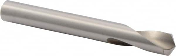 Precision Twist Drill - 3/8" Body Diam, 120°, 3-1/8" OAL, High Speed Steel Spotting Drill - Exact Industrial Supply