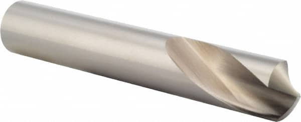 Precision Twist Drill - 1" Body Diam, 120°, 6" OAL, High Speed Steel Spotting Drill - Exact Industrial Supply