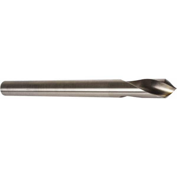 Precision Twist Drill - 1/4" Body Diam, 120°, 4" OAL, High Speed Steel Spotting Drill - Exact Industrial Supply