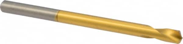 Precision Twist Drill - 1/4" Body Diam, 120°, 4" OAL, High Speed Steel Spotting Drill - Exact Industrial Supply