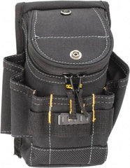 CLC - 6 Pocket General Purpose Holster - Polyester, Black, 6-1/4" Wide x 8-1/4" High - Exact Industrial Supply