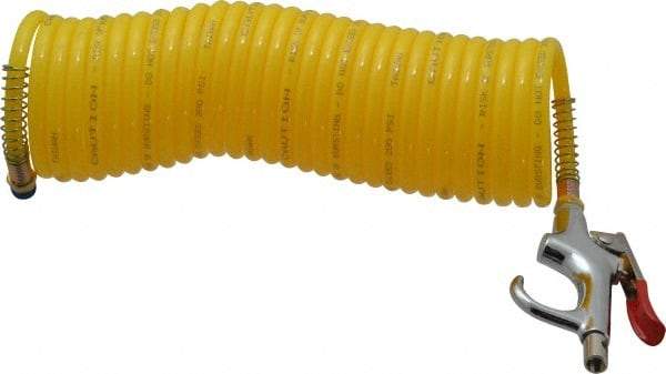 Value Collection - 1/4" ID Thumb Lever Air Gun - 25' Nylon Hose - Exact Industrial Supply