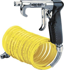 Coilhose Pneumatics - 1/4" ID Pistol Grip Blow Gun - 15' Long Hose - Exact Industrial Supply