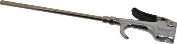 Coilhose Pneumatics - Safety Extension Tube Thumb Lever Blow Gun - 1/4 NPT, 8" Tube Length - Exact Industrial Supply
