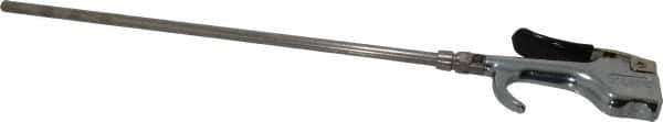 Coilhose Pneumatics - Safety Extension Tube Thumb Lever Blow Gun - 1/4 NPT, 12" Tube Length - Exact Industrial Supply