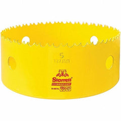 Starrett - 5" Diam, 2" Cutting Depth, Hole Saw - High Speed Steel Saw, Toothed Edge - Exact Industrial Supply