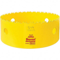 Starrett - 5-1/4" Diam, 2" Cutting Depth, Hole Saw - High Speed Steel Saw, Toothed Edge - Exact Industrial Supply