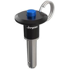 3/8″ Pin Diameter, 6″ Grip Length, Button Handle Kwik-Lok Pin, 17-4 PH Stainless Steel