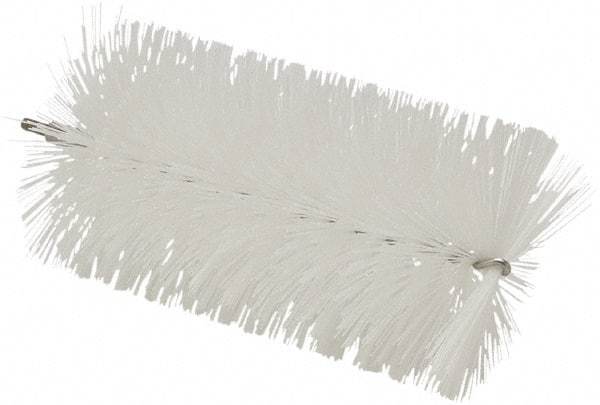 Vikan - 3-1/2" Diam Polyester Tube Brush - 7-1/2" OAL, 7" Head Length, Stainless Steel Handle - Exact Industrial Supply