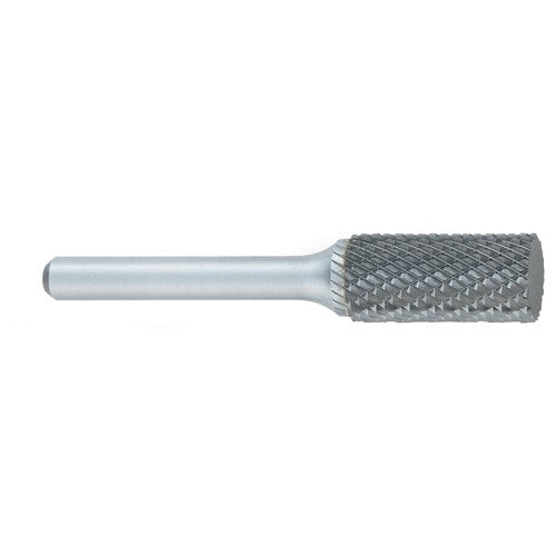 SC-11 -3mm × 12mm LOC × 6mm Shank × 50mm OAL Cylindrical Ball Nose Carbide Medium Tough Cut Burr - Exact Industrial Supply