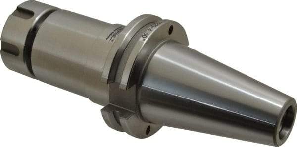 Accupro - 0.039" to 0.629" Capacity, 4" Projection, CAT40 Taper Shank, ER25 Collet Chuck - 0.0002" TIR, Through-Spindle & DIN Flange Coolant - Exact Industrial Supply
