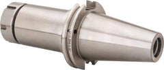 Accupro - 0.118" to 1.181" Capacity, 6" Projection, CAT50 Taper Shank, ER40 Collet Chuck - 0.0002" TIR, Through-Spindle & DIN Flange Coolant - Exact Industrial Supply